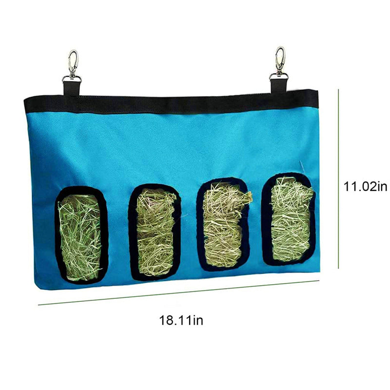 Hanging Hay Feeder Bag for Rabbits, Guinea Pigs & Chinchillas