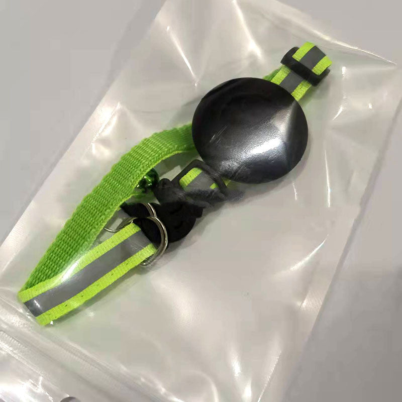 AirTag Pet Collar with Bell — Reflective Anti-Lost Design