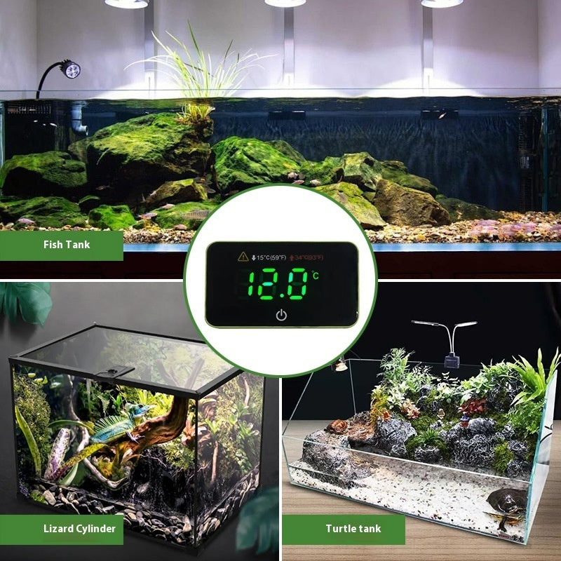 Digital Display Fish Tank Thermometer with External Patch