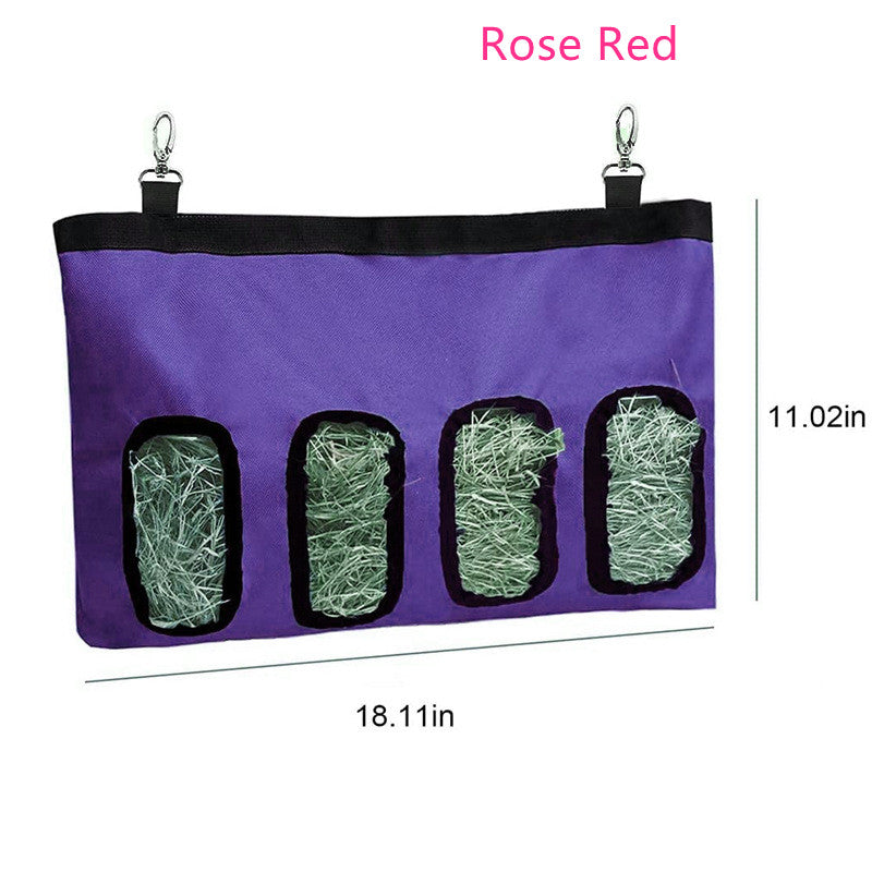 Hanging Hay Feeder Bag for Rabbits, Guinea Pigs & Chinchillas