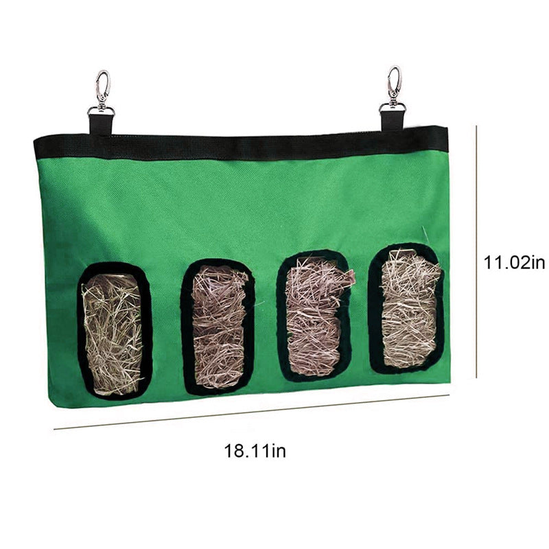 Hanging Hay Feeder Bag for Rabbits, Guinea Pigs & Chinchillas