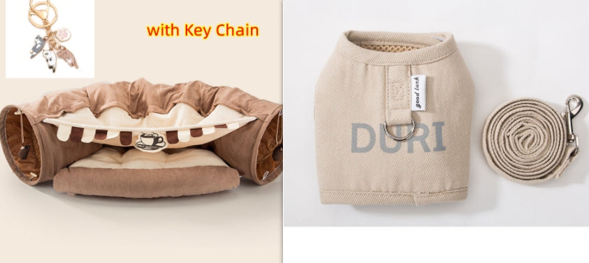 Collapsible Washable Cat Play Tunnel
