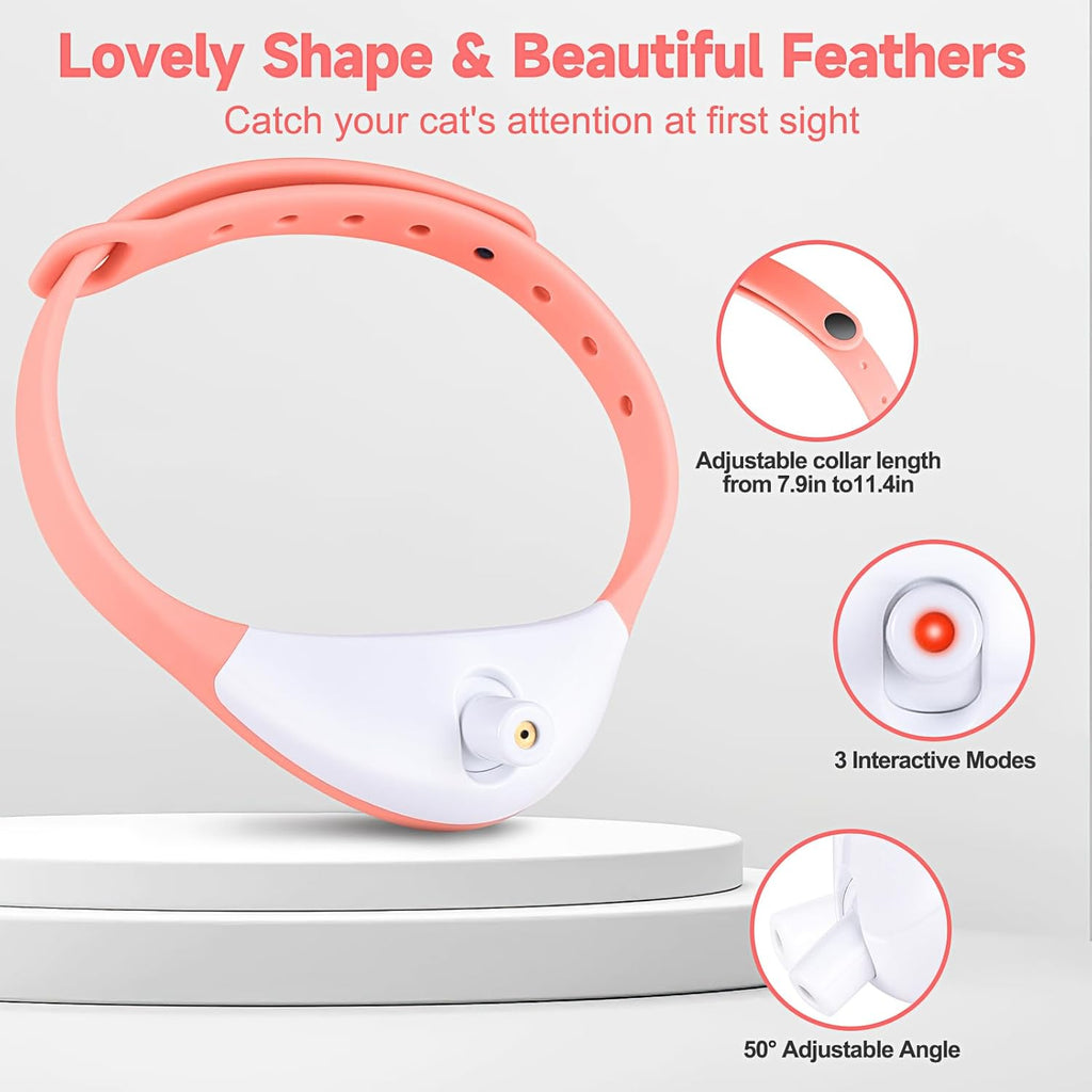 Wearable LED Smart Cat Toy Collar — Auto On/Off USB Rechargeable