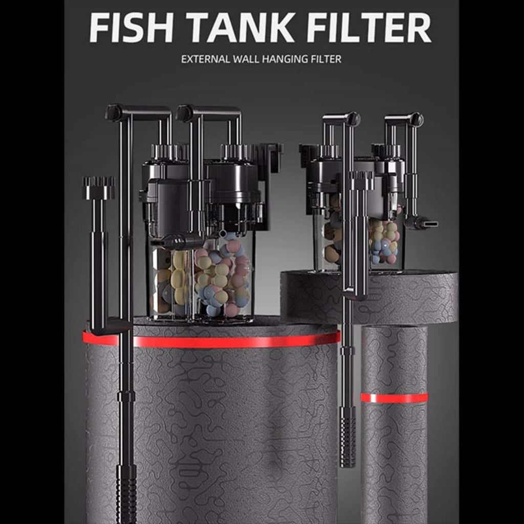 External Wall-Hanging Aquarium Filter with Oil Film Removal