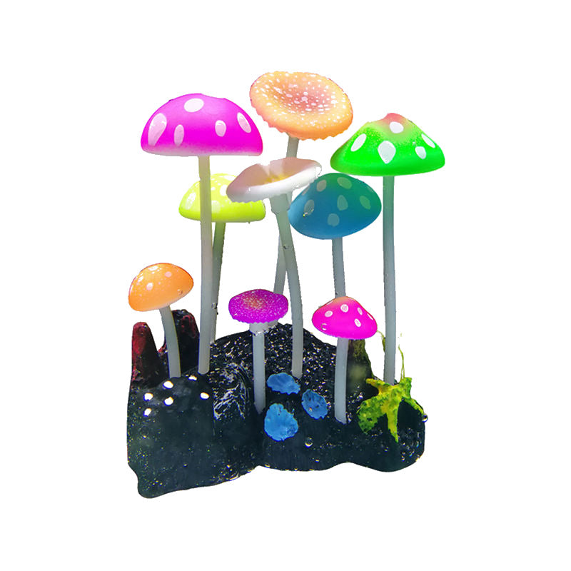Aquarium Products Rockery Ornaments Luminous Simulation Water Plants