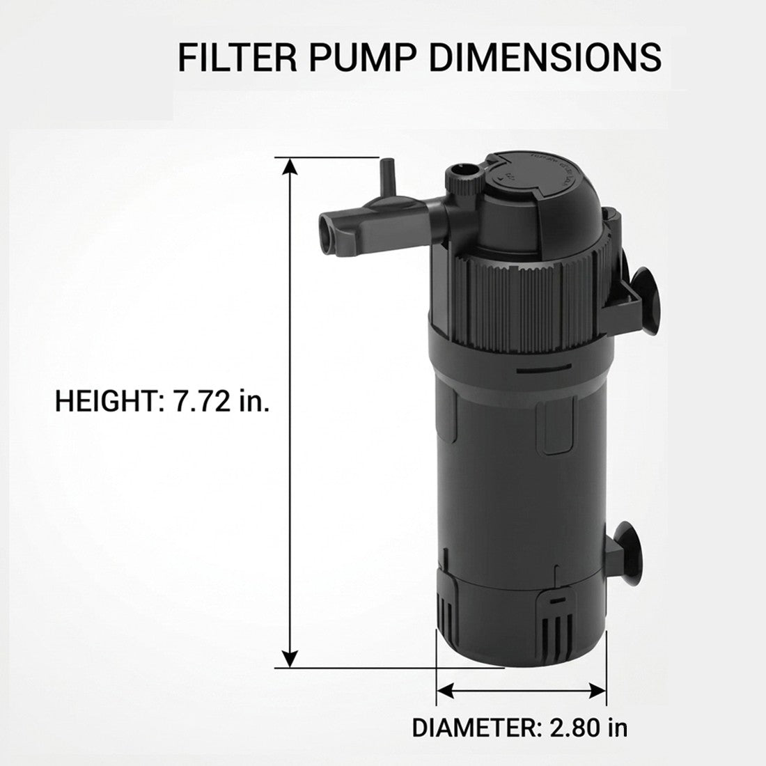 400L H Aquarium Fish Tank Internal Filter Submersible Filter All Pond Solutions