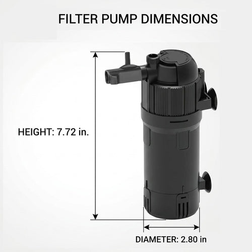400L H Aquarium Fish Tank Internal Filter Submersible Filter All Pond Solutions
