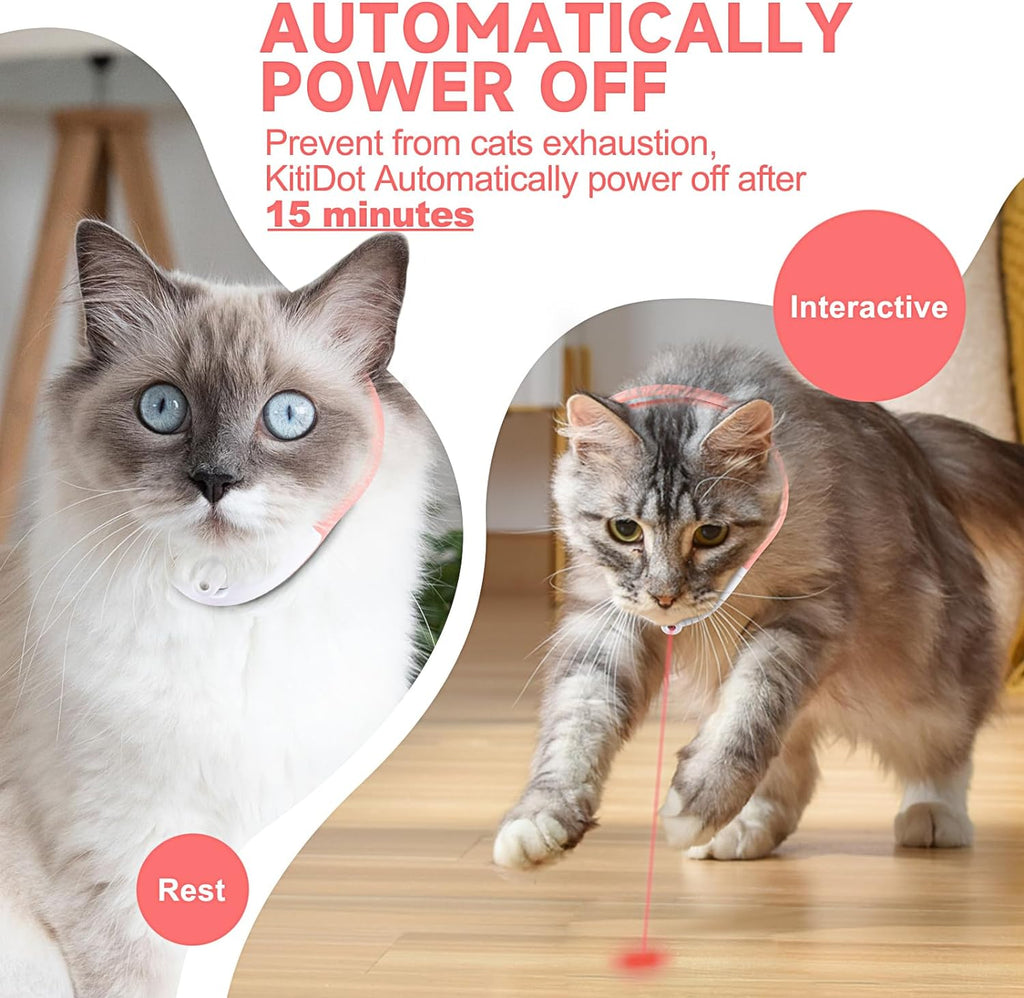 Wearable LED Smart Cat Toy Collar — Auto On/Off USB Rechargeable