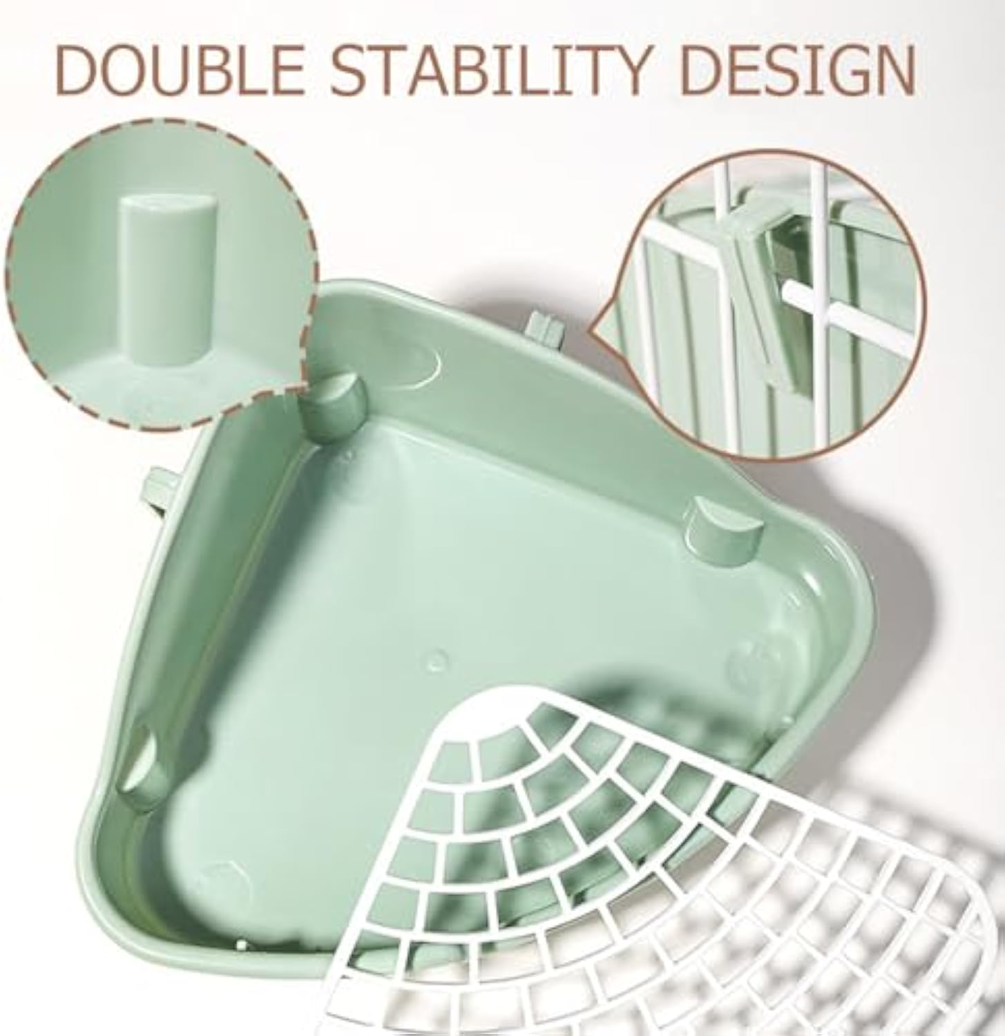 Corner Litter Box Potty Trainer for Rabbits & Small Pets