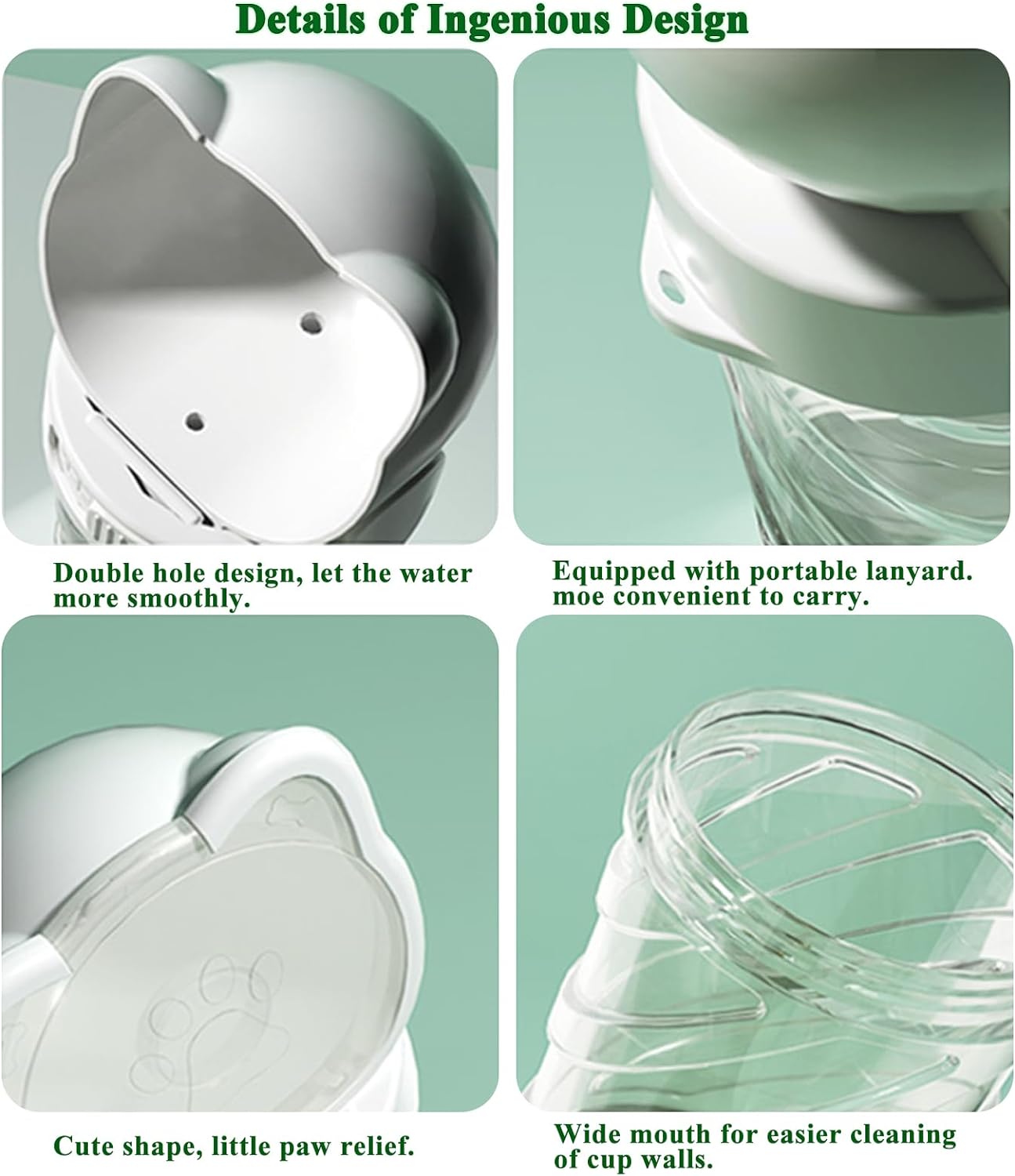 3-in-1 Portable Pet Water Bottle with Food Container & Bag Dispenser