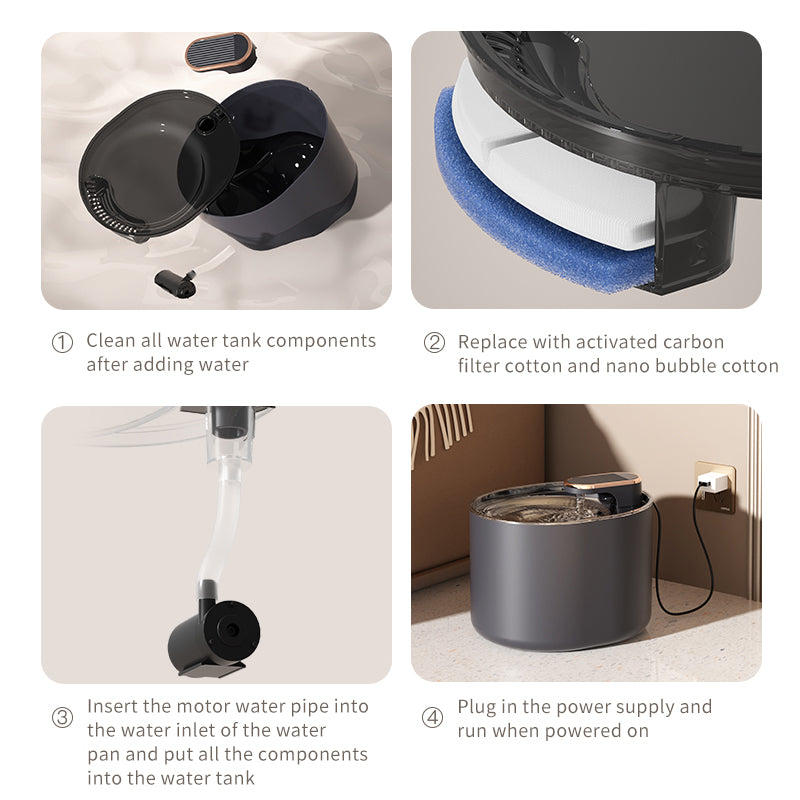 Automatic Pet Water Fountain for Cats & Dogs