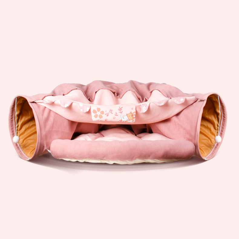 Collapsible Washable Cat Play Tunnel
