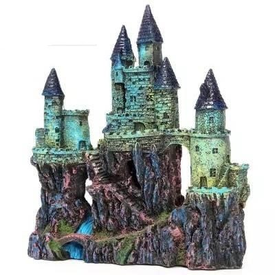 Resin Aquarium Landscape Decoration — Detailed Ornament
