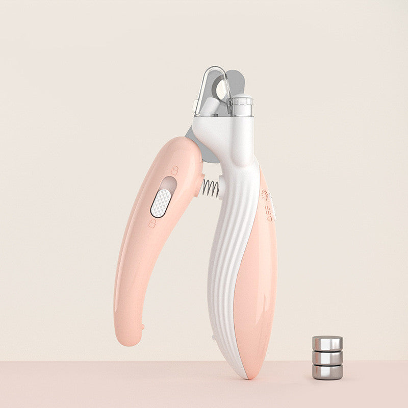 LED Pet Nail Clippers with Built-in Light — Safe Trimming for Dogs & Cats