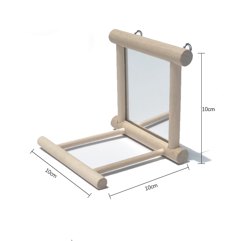 Bird Stand with Mirror Toy
