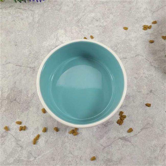 Ceramic Pet Bowl — Tilted Design for Cats & Small Dogs