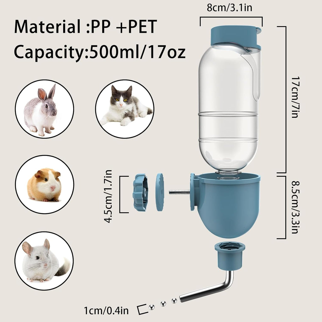 Cage Water Bottle Dispenser for Small Animals
