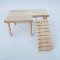 Solid Wood Platform & Ladder Set for Hamsters