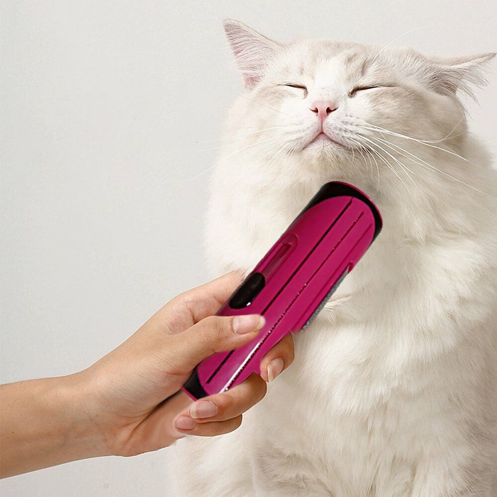 Deshedding Grooming Roll Comb Brush for Dogs & Cats