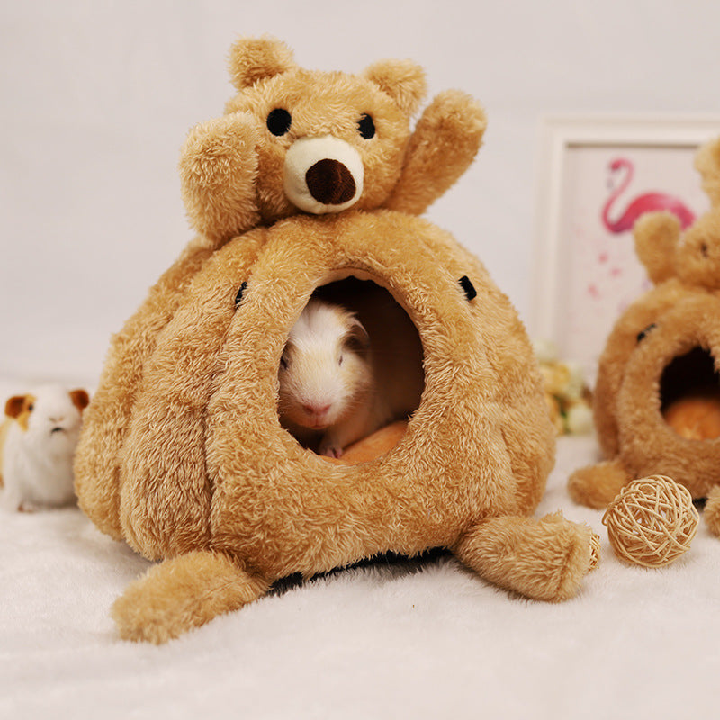 Arctic Velvet Pumpkin Sleeping Nest for Small Pets