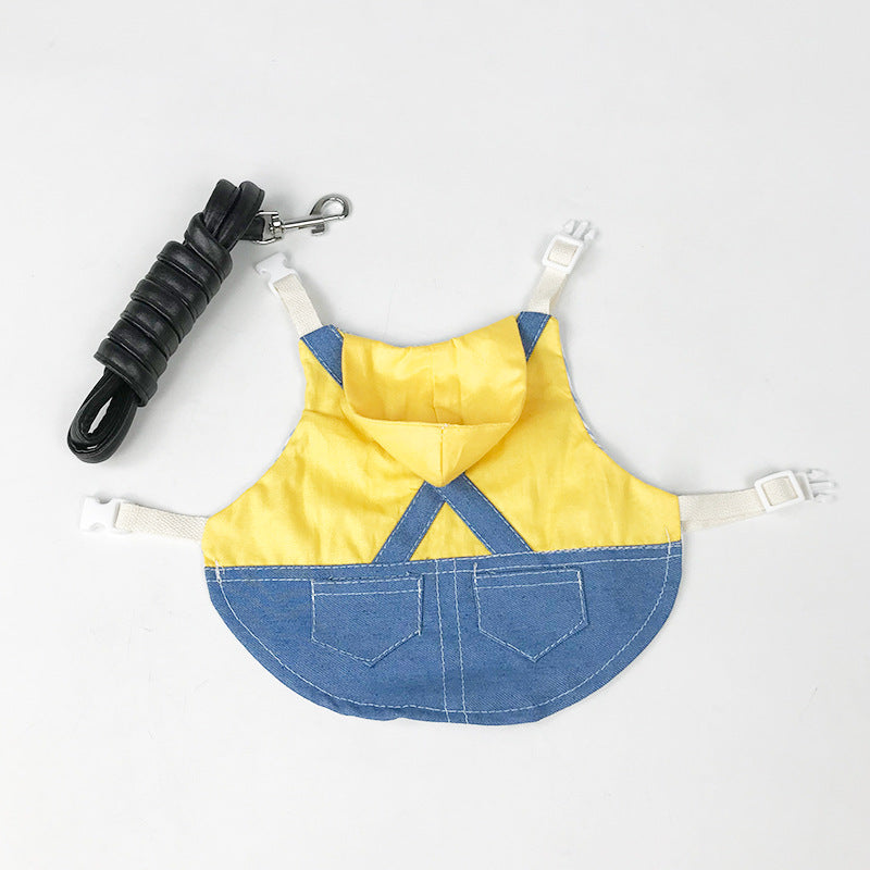 Rabbit Denim Jacket Harness & Leash Set