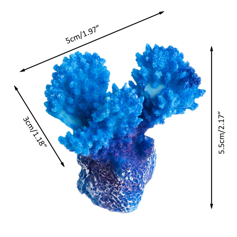 Handmade Resin Coral Reef Decoration for Aquariums