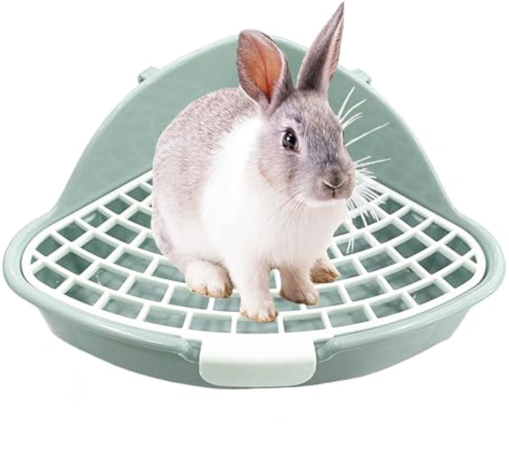Corner Litter Box Potty Trainer for Rabbits & Small Pets