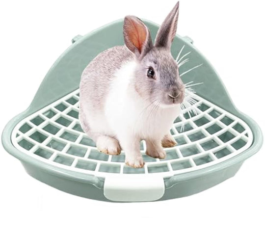 Corner Litter Box Potty Trainer for Rabbits & Small Pets