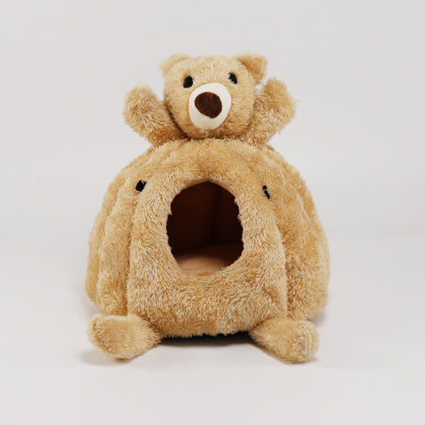 Arctic Velvet Pumpkin Sleeping Nest for Small Pets