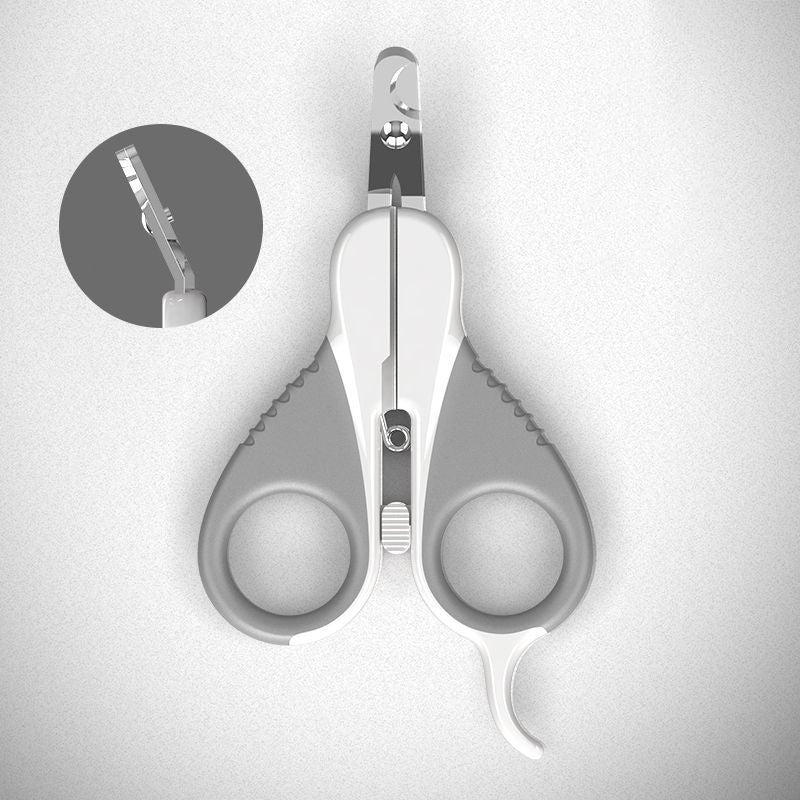 Cat Nail Clippers with Safety Guard & Angled Blade