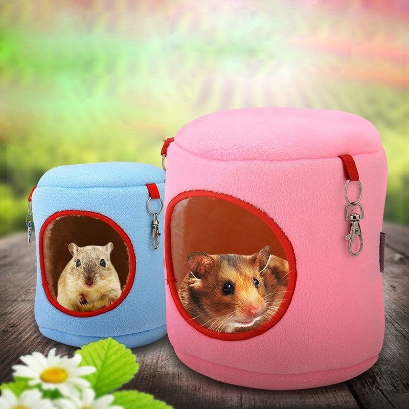 Hanging Cylinder Cotton Nest for Hamsters & Small Pets