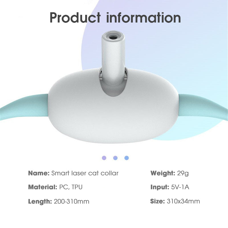 Smart Laser Cat Collar Toy — USB Rechargeable Interactive