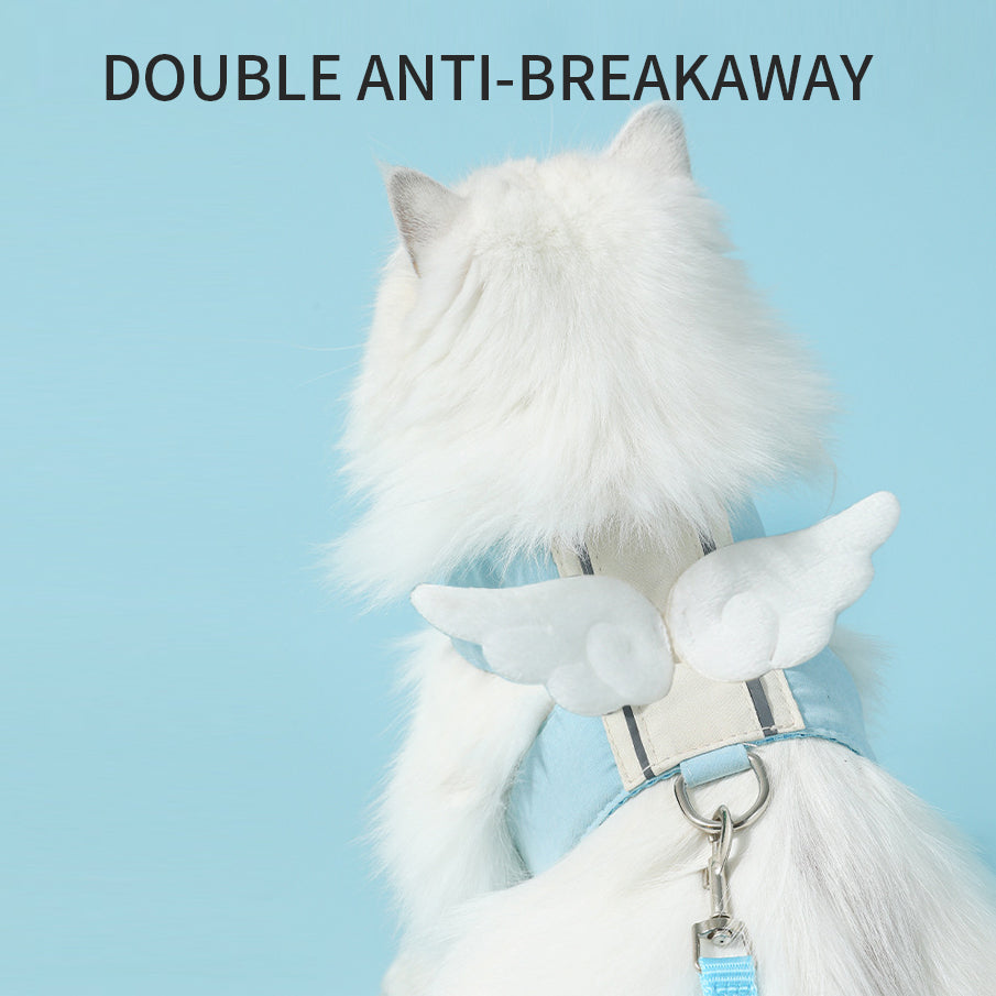 Angel Wings Cat Harness & Leash Set — Escape Proof