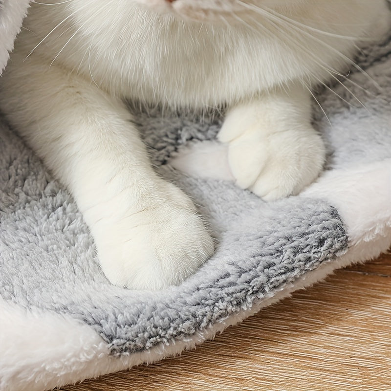 Self-Warming Reversible Fleece Pet Bed Mat for Dogs & Cats