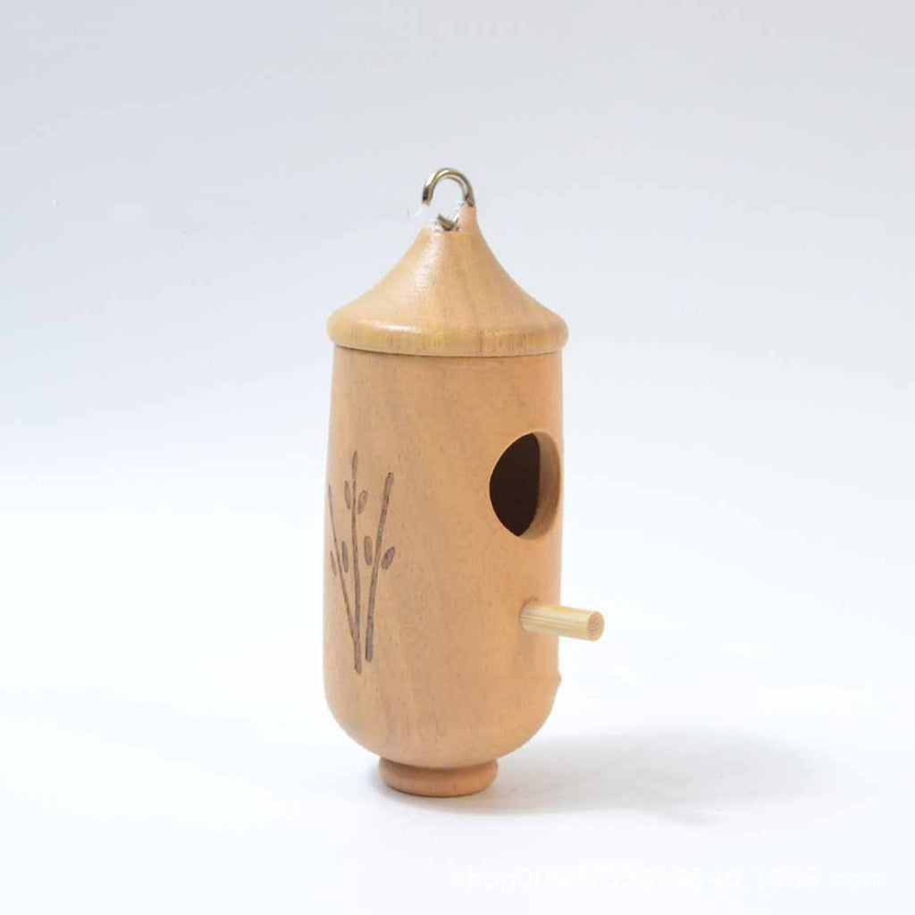 Wooden Hummingbird Swing Nest House — 3 Styles