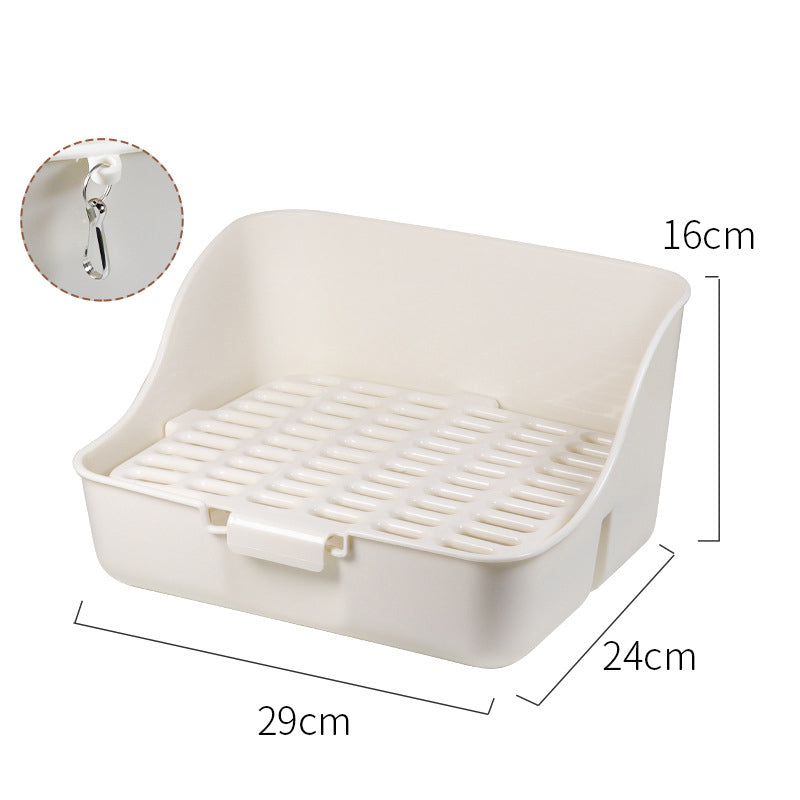 Corner Litter Box Potty Trainer for Rabbits & Small Pets