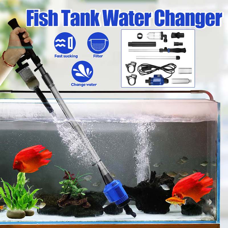 Efficient Electric Aquarium Water Change  Cleaning Tools Water Changer Gravel Cleaner Siphon For Fish Tank Water Filter