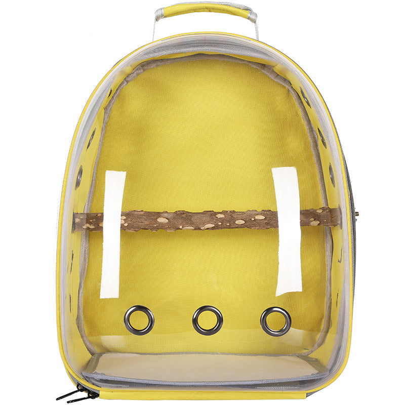 Transparent Parrot Bird Travel Backpack Carrier