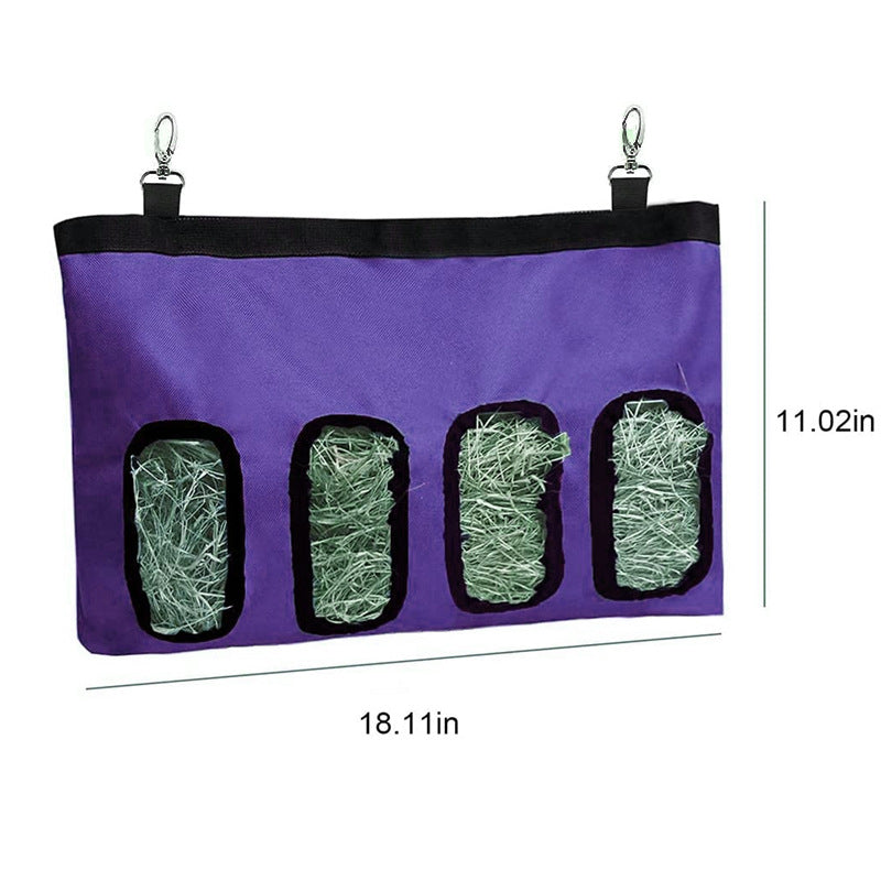 Hanging Hay Feeder Bag for Rabbits, Guinea Pigs & Chinchillas