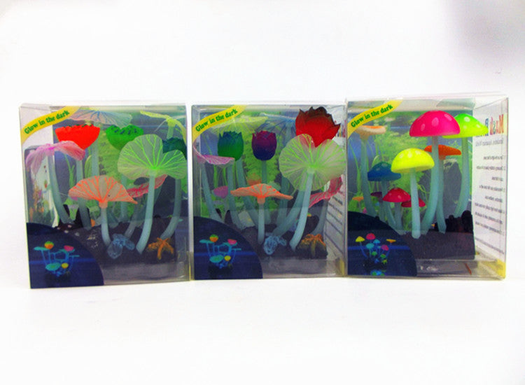 Aquarium Products Rockery Ornaments Luminous Simulation Water Plants