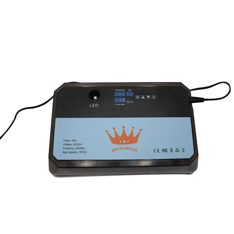 15-Egg Household Incubator with Digital Temperature Control