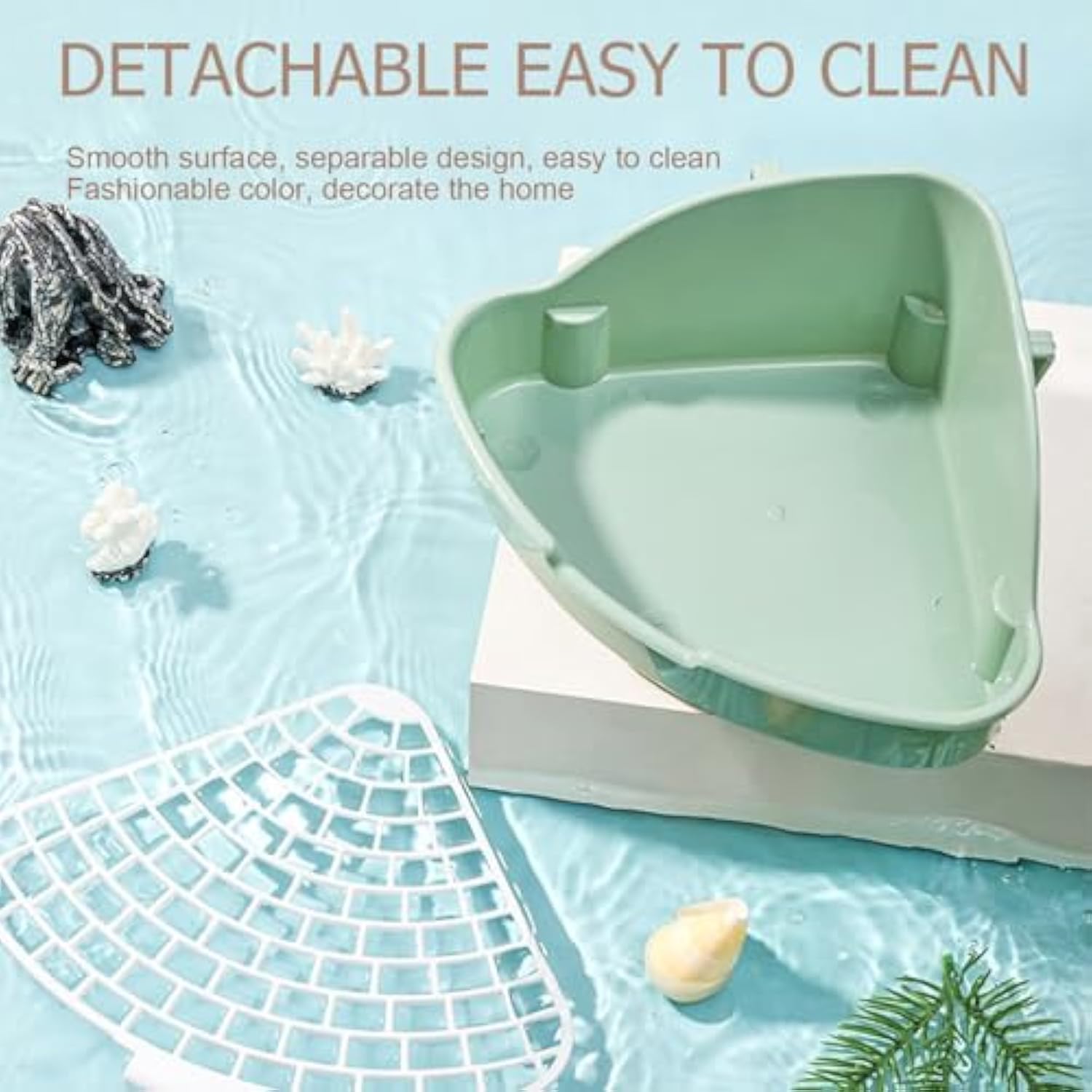 Corner Litter Box Potty Trainer for Rabbits & Small Pets