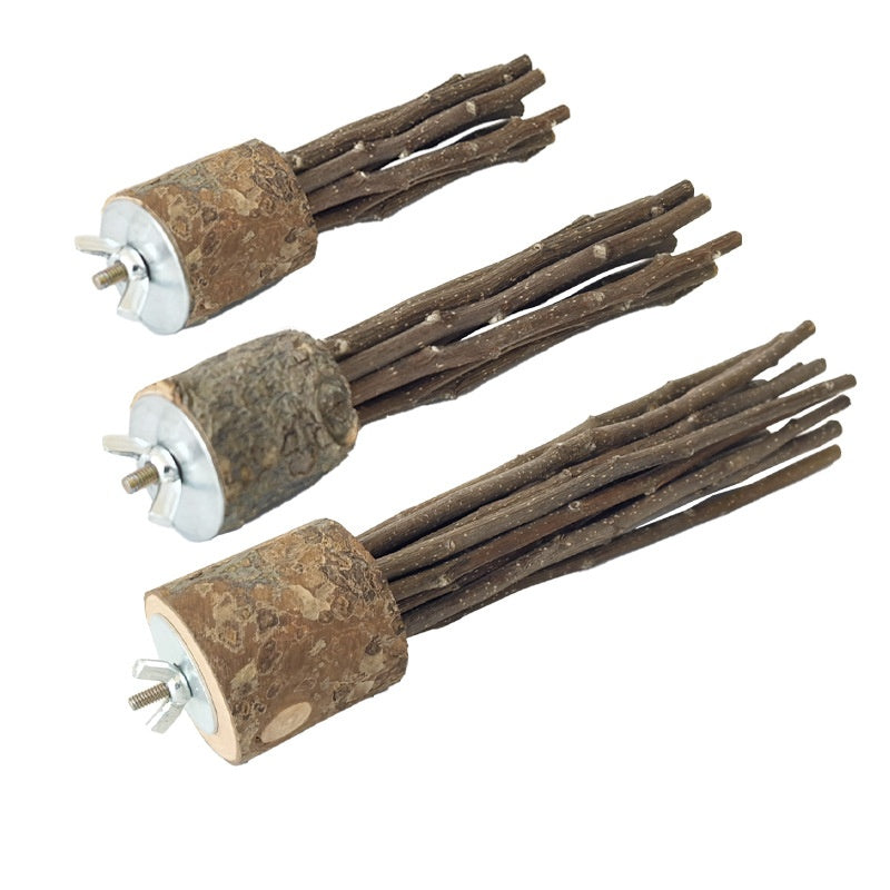 Natural Apple Wood Molar Chew Sticks for Small Pets