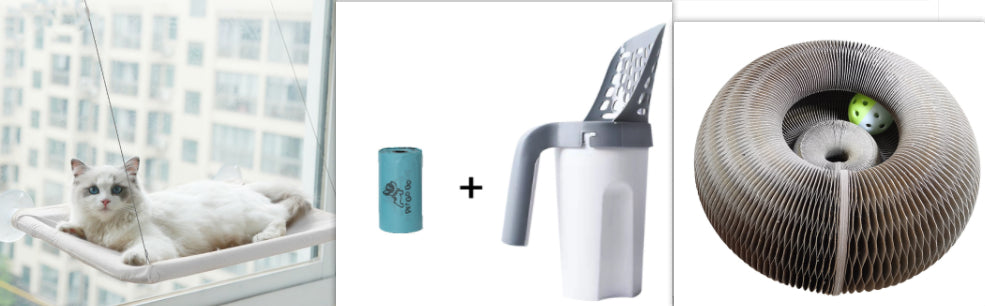 Suction Cup Window Cat Hammock — Wall Mounted