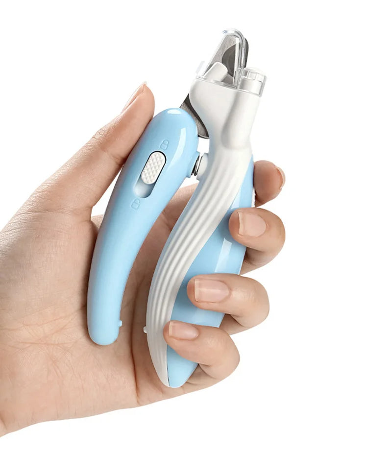 LED Pet Nail Clippers with Built-in Light — Safe Trimming for Dogs & Cats