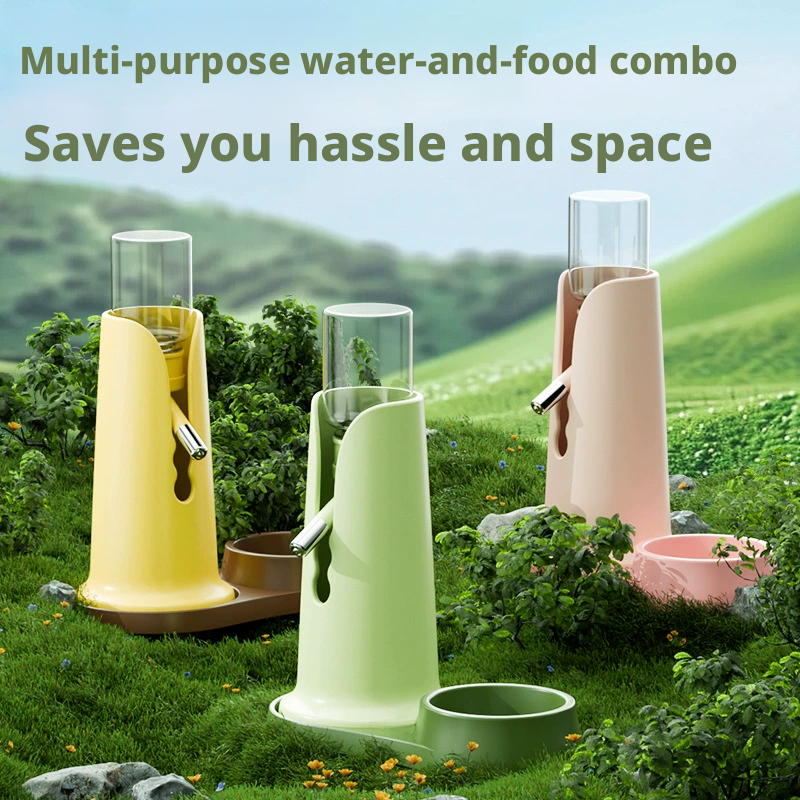 Hamster Water Dispenser & Food Plate Set