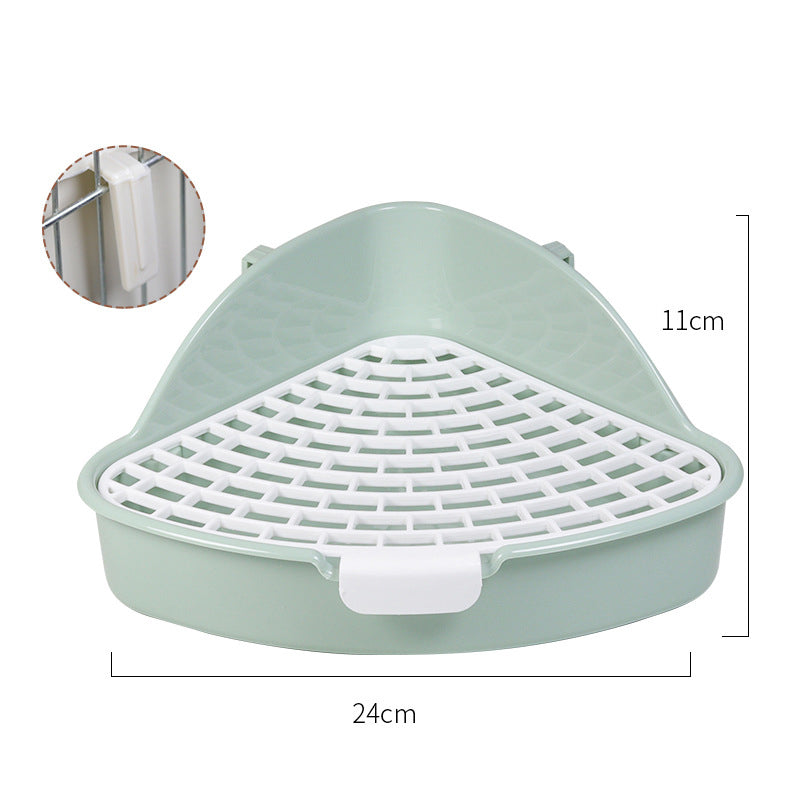 Corner Litter Box Potty Trainer for Rabbits & Small Pets