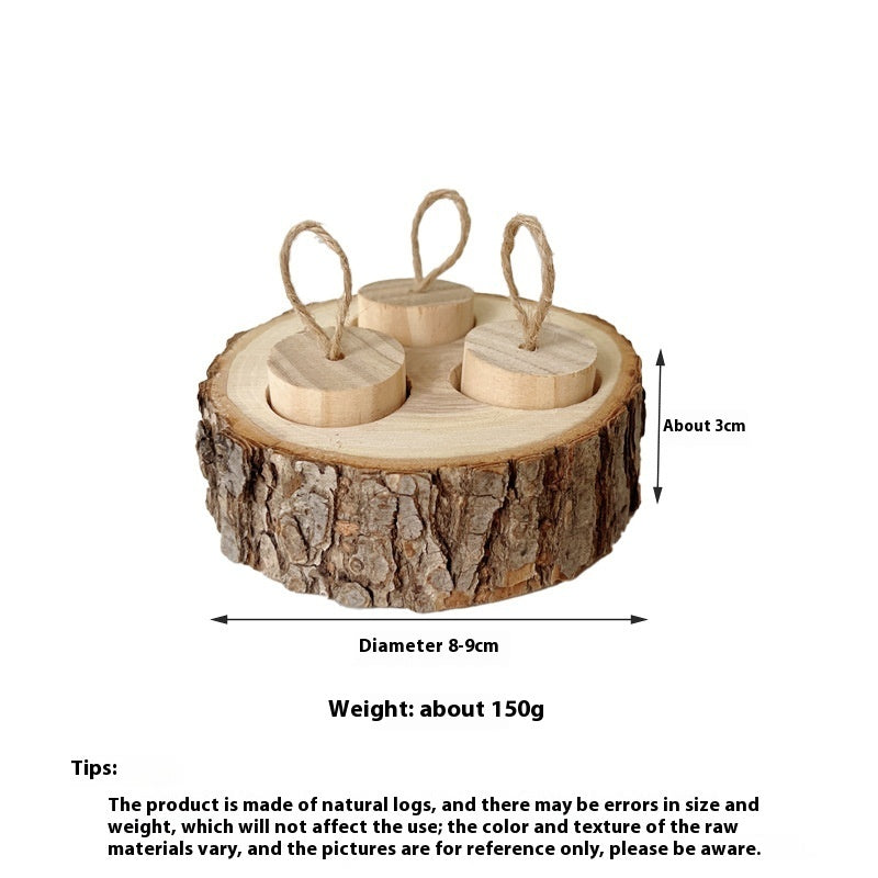 Wooden Foraging Snack Box for Rabbits & Guinea Pigs