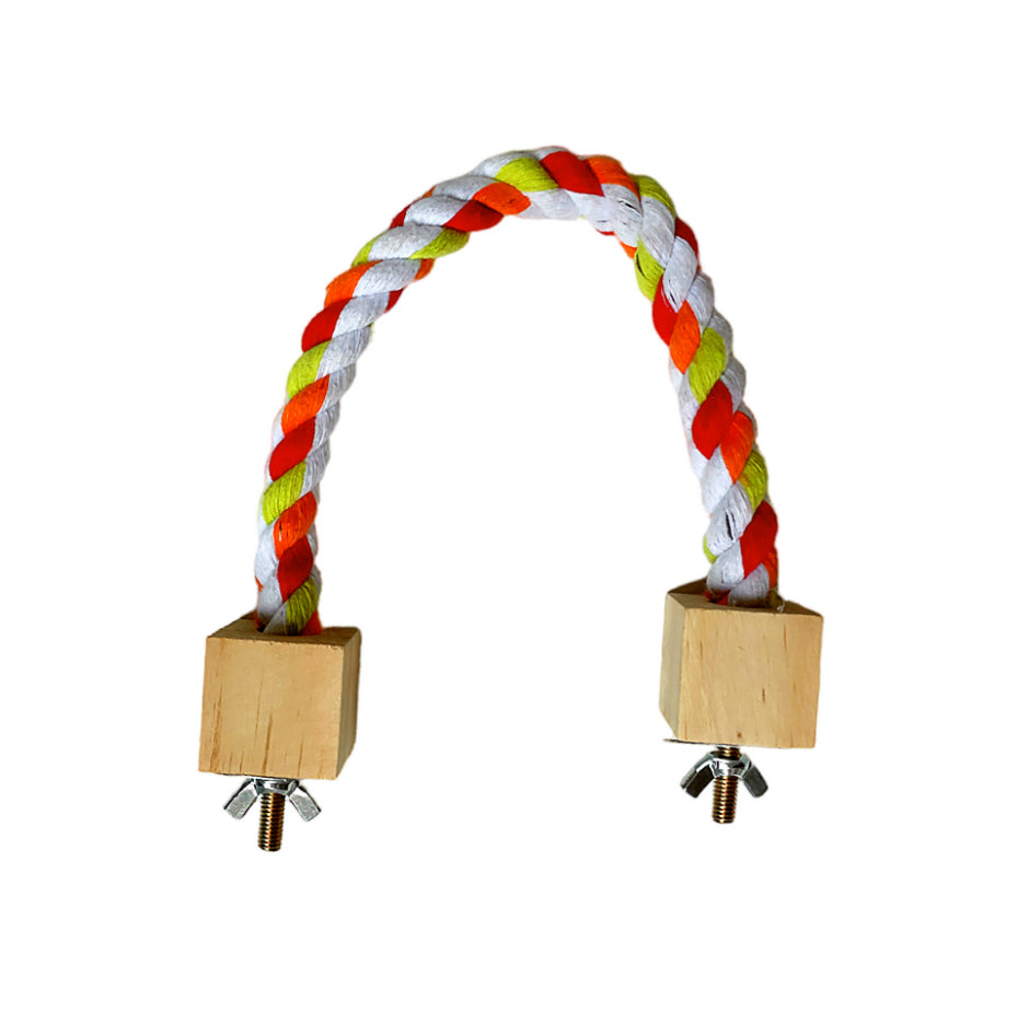 Parrot Climbing Rope & Swing Rings — Multiple Sizes