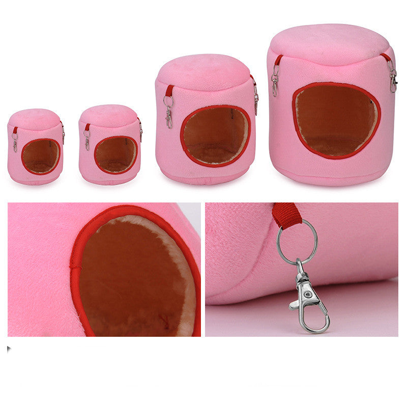 Hanging Cylinder Cotton Nest for Hamsters & Small Pets